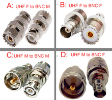 Conector macho BNC a UHF SO239 PL259, Cable de Adaptador Coaxial RF, 5 uds. 2024 - compra barato