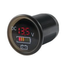 Voltímetro para coche y barco, Monitor de batería IP67, resistente al agua, indicador de voltaje LED, CC de 12V/24V 2024 - compra barato