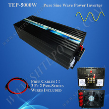 Inversor de energía del panel solar de onda sinusoidal pura de uso doméstico 5KW, DC a AC 12 V/24 V panel solar convertidor 2024 - compra barato
