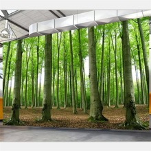 Beibehang-papel tapiz de mural personalizado, pintura de paisaje bosque natural de escena, Fondo de TV para sala de estar, decoración de pared 2024 - compra barato