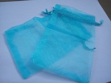 10*15cm 50pcs Sky Blue Gift Bags For Jewelry/wedding/christmas/birthday Yarn Bag With Handles Packaging Organza Bags 2024 - buy cheap