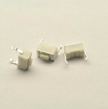 Micro interruptor 3*6*400mm, botão 2 pinos, vertical, branco, sem bloqueio, interruptor de controle remoto, 4.3 peças