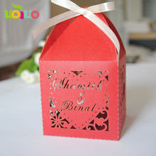 Beautiful nice small mini candy box wedding and party supply laser cut heart traditional indian candy box for sale 2024 - buy cheap