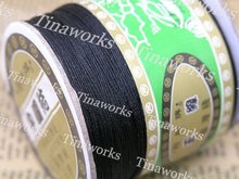 Черные китайские узлы 350YD 0,4 мм, шнур/плетеный нейлоновый бисер, нить для браслета Шамбала 2024 - купить недорого