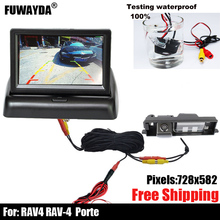 Câmera de estacionamento com visão traseira, à prova d'água, com led, chip sony, para toyota rav4 2024 - compre barato