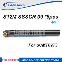 Free shipping S12M-SSSCR 09*5pcs Boring Bar,Internal turning tool,CNC turning tool holder,Lathe cutting tool, Lathe boring bars 2024 - buy cheap