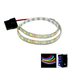 Tira de luces LED SMD 5050 DC 12V 60leds/m, cinta impermeable 50/100/200/300cm, Fondo de PC, carcasa de ordenador, lámpara de cinta adhesiva 2024 - compra barato