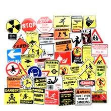 50 PCS Warning Stickers Danger Banning Signs Waterproof Sticker for Laptop Phone Motorcycle Skateboard Luggage Car Styling Bike 2024 - buy cheap