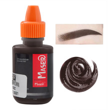 Tattoo Pigment 10ML 9937 BLACK BROWN Plant Extract Intensity Organic Non-toxic EYEBROW Tattoo Micro Pigment Permanent Makeup Ink 2024 - buy cheap