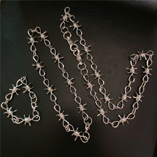 Модное шипованное ожерелье с шипованными шипами, ожерелье в стиле хип-хоп, горячая распродажа 2024 - купить недорого