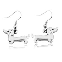 Vintage Hippie Tiny Dachshund Drop Earring Boho Sausage Dog Pendientes Love Earrings For Women Fashion Jewelry Best Friend Gift 2024 - buy cheap