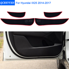 Capa protetora para borda lateral de automóveis, 2 cores, almofada de proteção, anti-chute, porta, hyundai ix25 2014-2017 2024 - compre barato