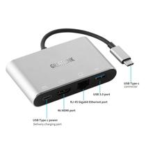 GREATLINK USB-C к HDMI C цифровой av-адаптер с несколькими портами Тип usb C на HDMI Тип usb с разъемами типа C и USB 3,0 Hub Ethernet Женский Зарядное устройство 2024 - купить недорого