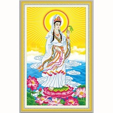 New Irregular Diamond embroidery Religion cross stitch kit 68x108cm Namo Avalokitesvara 5D Diy diamond painting mosaic painting 2024 - buy cheap