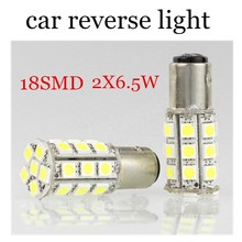 new arrival 2 pieces 18 SMD LED 6.5W Lamp cars Bulb auto 12V parking 157 5050 BA15S BAU15S BAY15D Reverse car light 2024 - buy cheap