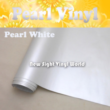 Premium Pearl White Vinyl Wrap White Pearl Vinyl Film Air Free Bubble For Car Wrapping Foil 2024 - buy cheap