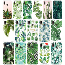 285H Tropical plants fresh green leaves Soft Silicone Tpu Cover Case for huawei p 20 lite pro y6 2017 mate 10 lite 2024 - buy cheap