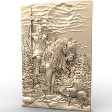 Общая 3d модель STL relief для ЧПУ STL формат Warrior 3d модель для cnc stl relief artcam vectric aspire 2024 - купить недорого