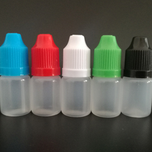 3ml Empty PE Soft Plastic Dropper Bottles With Childproof Caps and Long Thin Tips for E liquid Nail Gel  500pcs/lot 2024 - buy cheap