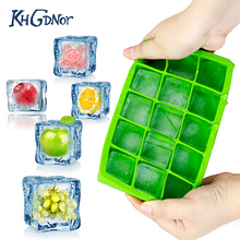 DIY Creative Big Ice Cube Mold Square Shape Silicone Ice Tray Fruit Ice Cube Maker Bar Kitchen Accessories 2024 - buy cheap