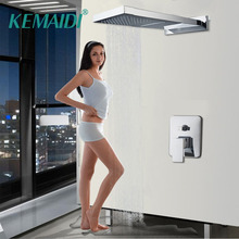 KEMAIDI Bathroom Concealed Shower Sets Luxury Waterfall Shower With Two Function Shower Mixer Rainfall Shower Head 2024 - buy cheap