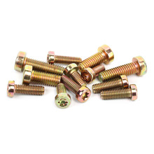 5pcs M10 six-lobe torx screws plum blossom socket bolts cylinder head plating carbon steel screw 20mm-30mm bolt 2024 - buy cheap
