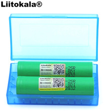 2 шт. Liitokala для нового 18650 2500 мАч батарея INR1865025R 3,6 V разрядка 20A перезаряжаемые батареи + коробка для хранения 2024 - купить недорого