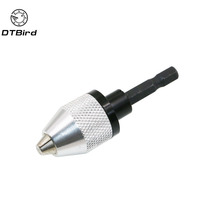 6.3mm 1/4" Inch Keyless Drill Bit Chuck Adapter Converter 0.3-6mm For Impact Driver Hex Shank Grinder Drills Screwdriver 2024 - buy cheap