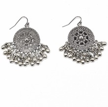 Pendientes Mujer Earings Handmade Ethnic Gypsy Party Jewelry Heavy Metal Chandelier Earrings Beads Tassel Dangle Science 2024 - buy cheap
