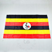 Uganda 90*150cm flag    for meet Parade party Hanging Uganda National flag the world cup Home Decoration Uganda flag 2024 - buy cheap