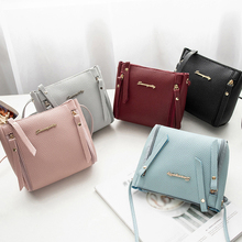 Korean Casual PU Leather Letters Shoulder Bag Women Luxury Brand Solid Color Crossbody Messenger Mini Bag Small Phone Bag Clutch 2024 - buy cheap