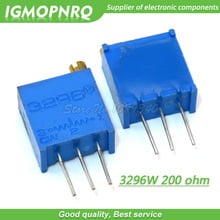 10Pcs/lot 3296W-1-201LF 3296W 201 200 ohm Top regulation  Multiturn Trimmer Potentiometer  High Precision  Variable Resistor 2024 - buy cheap