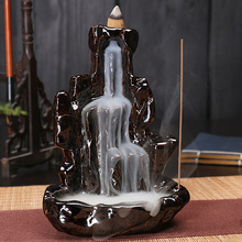 Waterfall Incense Stick Holder Creative Home Decor Ceramic Censer Backflow Incense Burner Use In The Home Office Teahouse 2024 - buy cheap