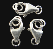 YYW 10pcs Tibetan Silver Colour Lobster Claw Clasp  Silver Clasp for Jewelry Necklace Bracelet DIY Making Findings 2024 - buy cheap
