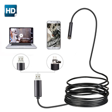 Endoscope Camera 5.5mm Lens USB 2m 5m 10m Semi Rigid Tube Endoscope Borescope Video Inspection IP67 Waterproof for Android PC 2024 - buy cheap