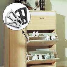 2pcs Iron Shoes Cabinet Hinges Flip Frame Rack Shelf Shoes Cabinet Hinge  Movable Turning Rack Over Hardware Fitting 2024 - buy cheap