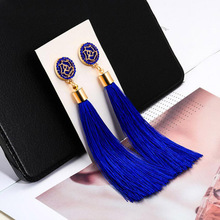 Vintage Fashion Charm Long Tassel Earrings for Women Girls Wedding Romance Bohemian Style Crystal Earrings Jewelry Wholesale 2024 - buy cheap