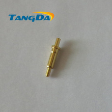 Tangda dhl/ems d2 * 7mm + 2mm cauda 1k peça conector de pino pogo mola de bateria 1p através do furo 1,2a 2024 - compre barato