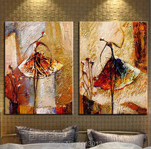 Fashion Ballet Angel Hand Painted Modern Abstract Oil Painting Art On Canvas Set 2 Panel Home Decoration Picture For Living Room 2024 - buy cheap