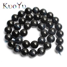 Wholesale Natural Dark Blue Tiger Eye Stone Beads High Quality Round Loose Bead 15"4/6/8/10/12mm Pick Size DIY Bracelet Necklace 2024 - buy cheap