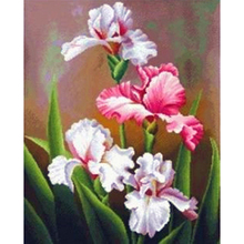 2015 Top Fashion Paintings Pastoral Resin Plant square iris Flower Diamond Painting Diy Cross Stitch Mosaic A977R 2024 - buy cheap