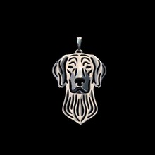 Liga feminina animal de estimação cão pingentes metal weimaraner jóias pingentes para colares 2024 - compre barato