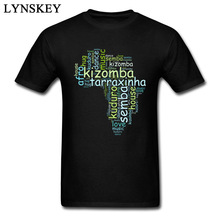 Casual Style Kizomba Cloud Men Printed T-shirt Letter Designer Tops Cotton Tees O-neck Short Sleeve Black White 2024 - buy cheap