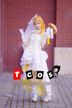 A roupa do anime love live! Kousaka vestido de casamento honoka + coroa + fantasia de cosplay de mantilha para halloween, roupa feminina nova 2024 - compre barato
