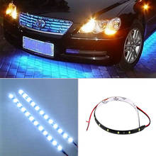 Universal Waterproof Daytime Running lights COB Fog Lamp Car Styling Led Day light DRL Lamp Strip Lamp Flexible Light#8 2024 - buy cheap