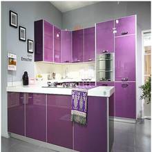 500*122CM PVC Waterproof Self adhesive Decorative Film Purple Wallpaper Kitchen Cabinet Furniture Renovation Stickers 2024 - buy cheap