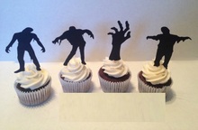 Halloween Zombie Party Picks Cupcake Toppers baby shower wedding birthday toothpicks decor topper 2024 - buy cheap