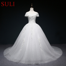 SL-4351 New Ball Gown Wedding Dresses Crystal Bridal Dress Lace wedding Gown 2024 - buy cheap