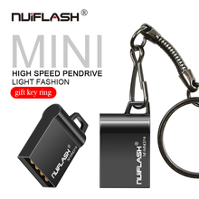 nuiflash Super Mini metal usb flash drive 4GB 8GB 16GB pen Drive 32GB 64GB usb 2.0 flash stick pendrive free shipping cle usb 2024 - buy cheap