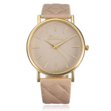 New Fashion Leather GENEVA Rose Flower Watch Women Dress Watch stylish Quartz Watches Ladies Rhinestone Wristwatches 2024 - buy cheap